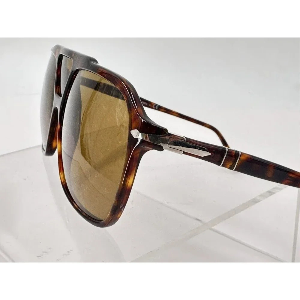 PERSOL PO3223S 24 53 Havana Square Men's 59 mm Sunglasses (AB)